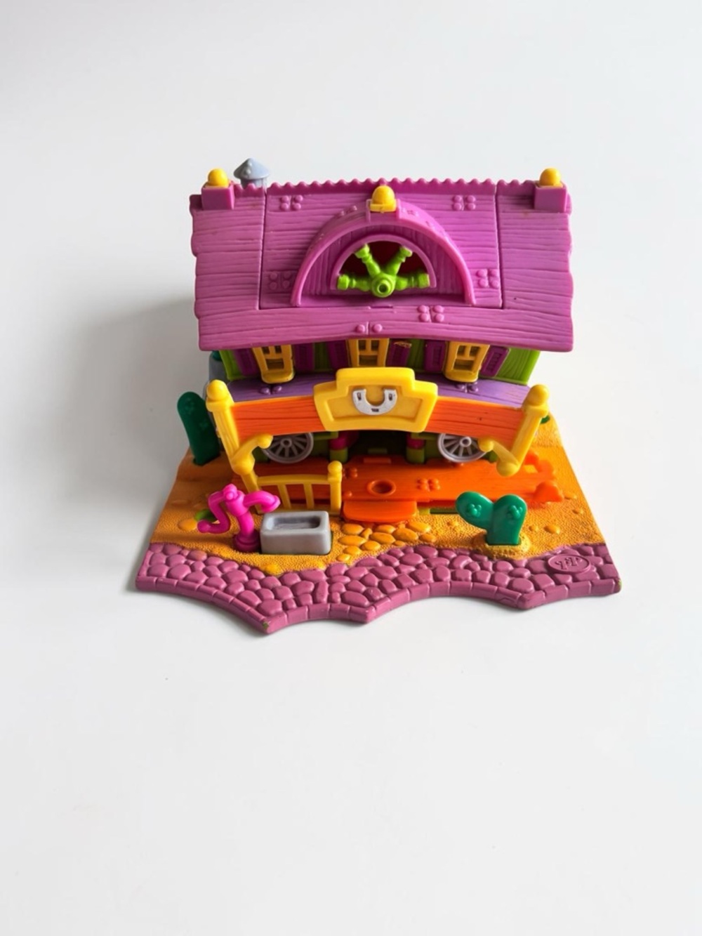 Vintage Bluebird Polly Pocket Western House Toy 1994 Compact Playset